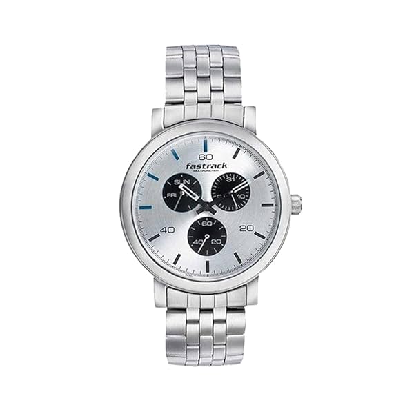 Image of Fastrack Dial It Up Quartz Multifunction Silver Dial Stainless Steel Strap Watch for Men