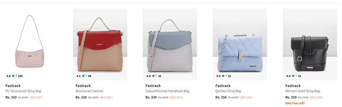 Image of Fastrack Handbags Minimum 70% Discount