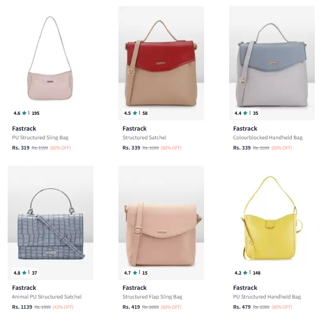 Image of Fastrack Handbags Up-to 80% Discount