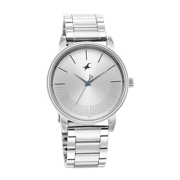 Image of Fastrack Mens Stunners Quartz Analog Silver Dial Metal Strap Watch