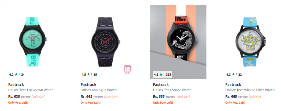 Image of Fastrack Unisex Analogue Men's Watch Starting Price @ ₹636