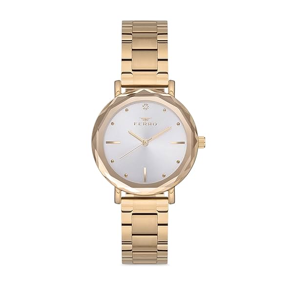 Image of Ferro Analog Silver Dial Women's Watch-F21079A-B