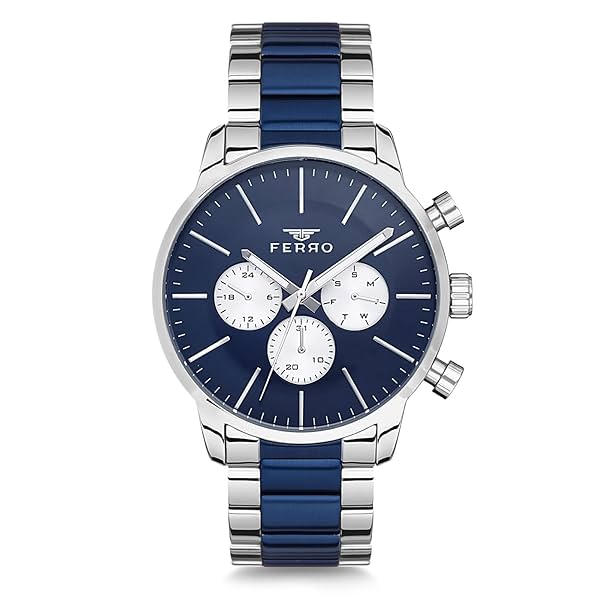 Image of Ferro Aversa Analog Blue Dial Men's Watch-FM1774A-L