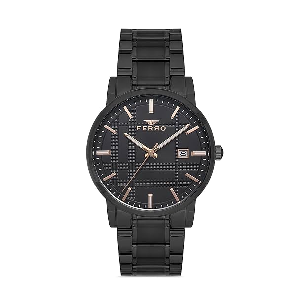 Image of Ferro Lucca Analog Round Dial Men's Watch with Bracelet Strap