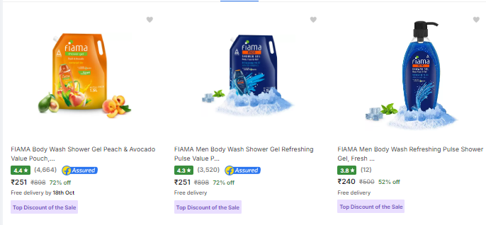 Image of Fiama Beauty And Grooming Up to 72% Discount