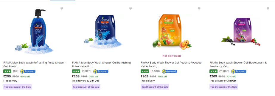 Image of Fiama Body Wash Minimum 60% Discount