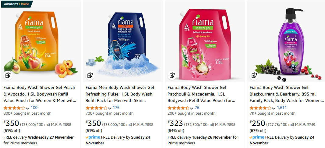 Image of Fiama Body Wash Minimum 67% Discount