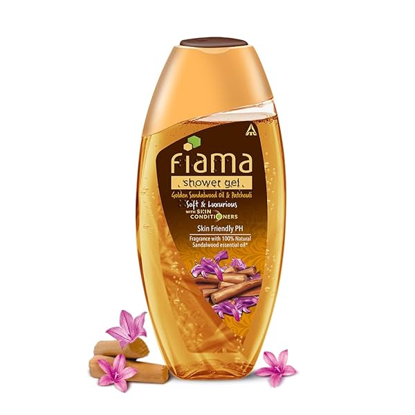 Image of Fiama Body Wash Shower Gel Golden Sandalwood Oil and Patchouli