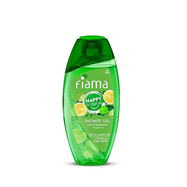 Image of Fiama Happy Naturals Body Wash Shower Gel, 250ml