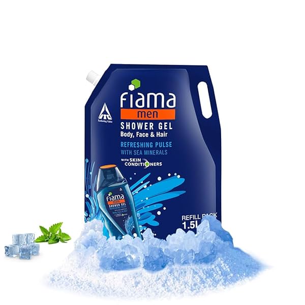 Image of Fiama Men Body Wash Shower Gel Refreshing Pulse