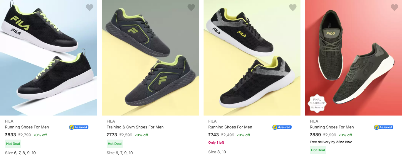 Image of Fila Men’s Sports Shoes up to 70% Discount