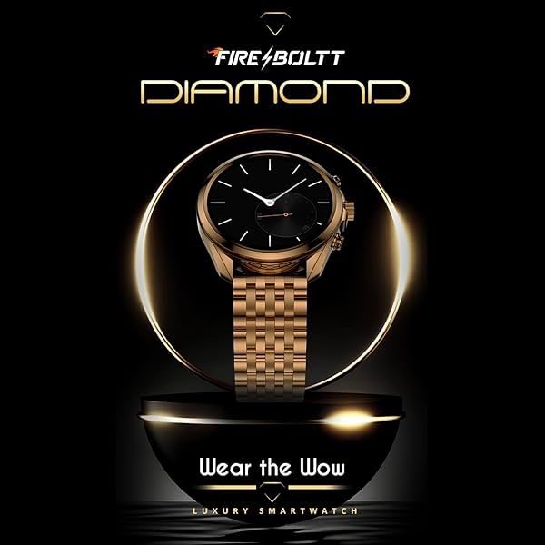 Image of Fire-Boltt Diamond Luxury Stainless Steel Smart Watch