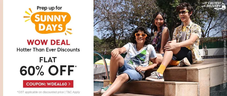 Image of FirstCry Offer: Flat 60% Off on Kid's Fashion