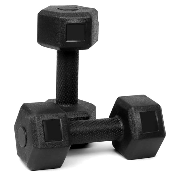 Image of FitBox Sports Exclusive Hex PVC Dumbbells (2kg - 10kg) .