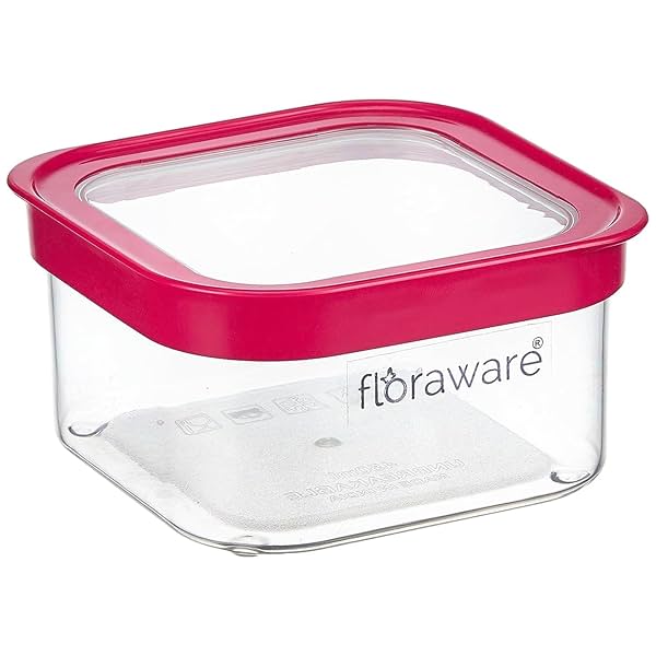 Image of Floraware Plastic Storage Jar 750ml (Pink)