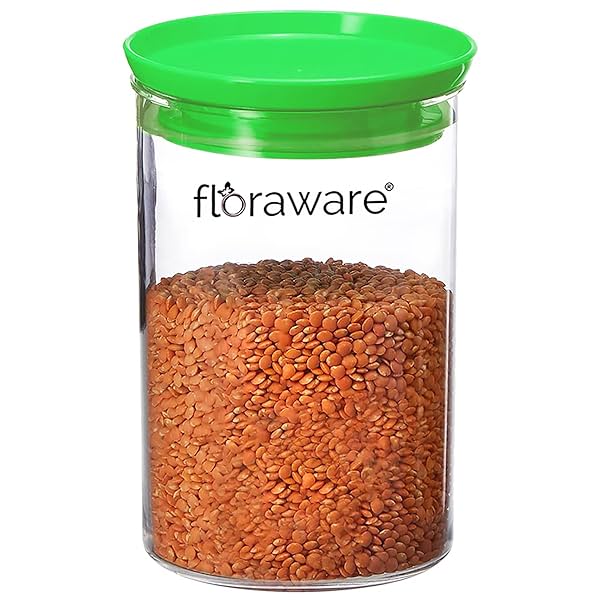 Image of Floraware Plastic Storage Jar and Container Set 900ml