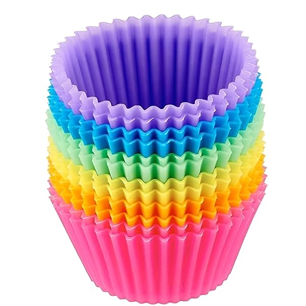 Image of Flossymart Reusable Silicone Cupcake Liners