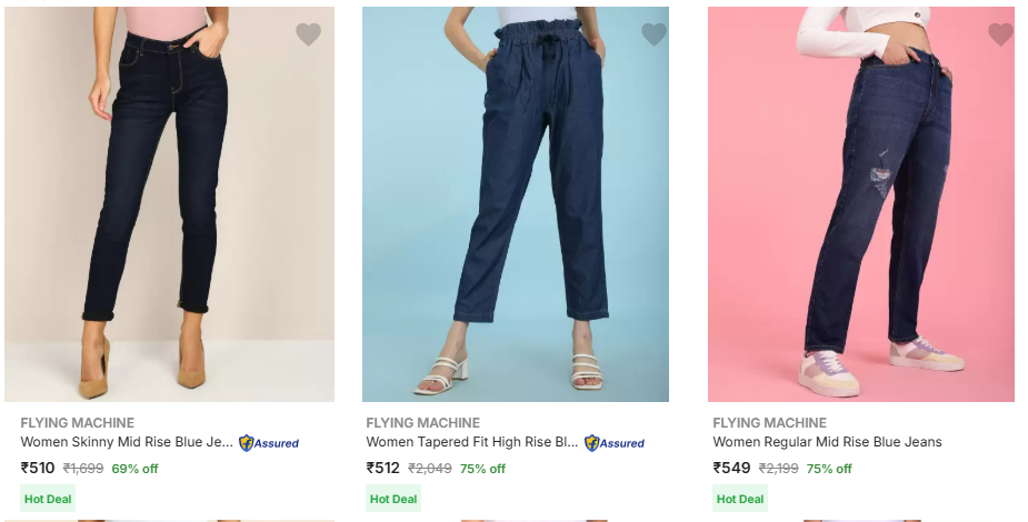 Image of Flying Machine Women's Jeans up to 75% Discount