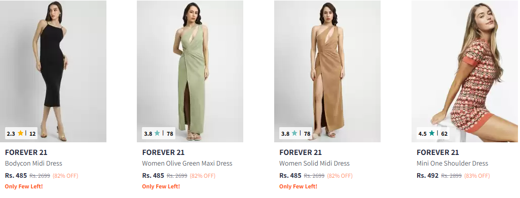 Image of Forever 21 Women's Dresses Minimum 80% Discount 