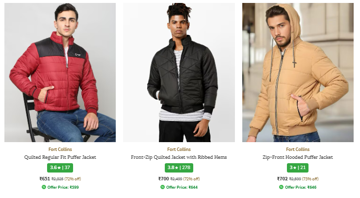 Image of Fort Collins Men's Jackets Minimum 60% Discount 