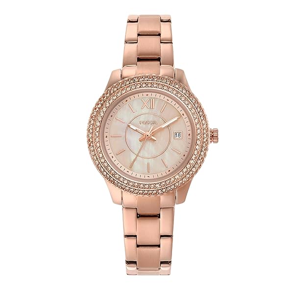 Image of Fossil Stella Analog Mother Of Pearl Dial Women's Watch