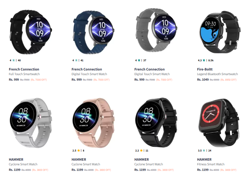 Image of French Conection Smartwatch Starts Price @ ₹999