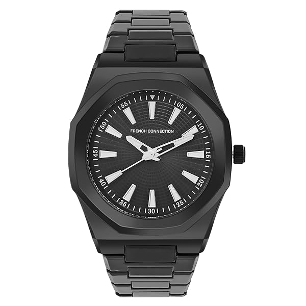 Image of French Connection Analog Black Dial Men's Metal Watch-Fcs08Bm