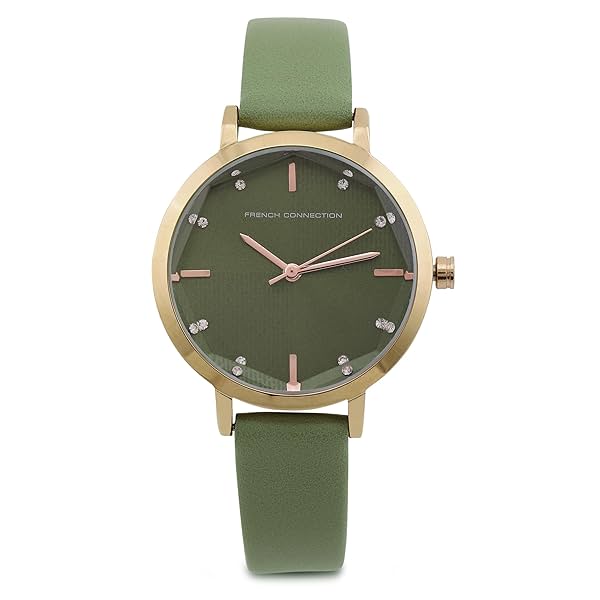 Image of French Connection Analog Olive Green Dial Women's Watch