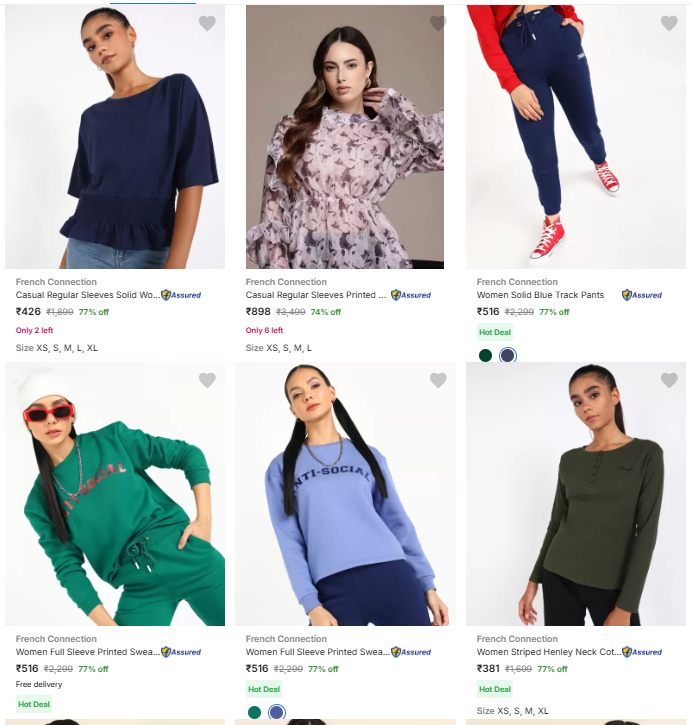 Image of French Connection Brand Women's Clothing @ Flat 77% Discount