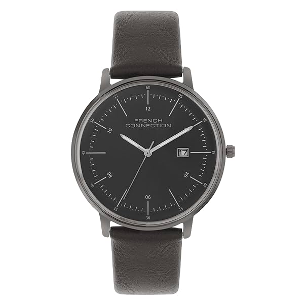 Image of French Connection Spring-Summer 2023 Analog Black Dial Men's Watch