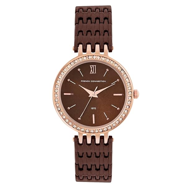 Image of French Connection Spring-Summer 2023 Analog Dark Brown Dial Women's Watch