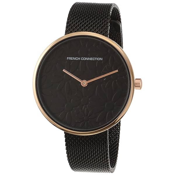 Image of French Connection Stainless Steel Analog Black Dial Women's Watch