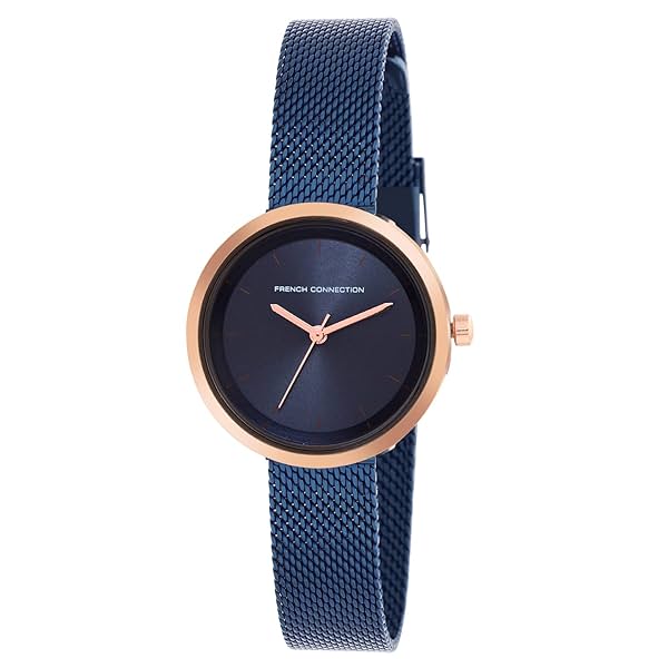 Image of French Connection Stainless Steel Analog Blue Dial Women's Watch