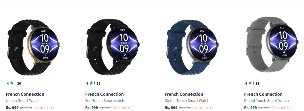 Image of French Connection Unisex Smart Watch  Starting at ₹999 