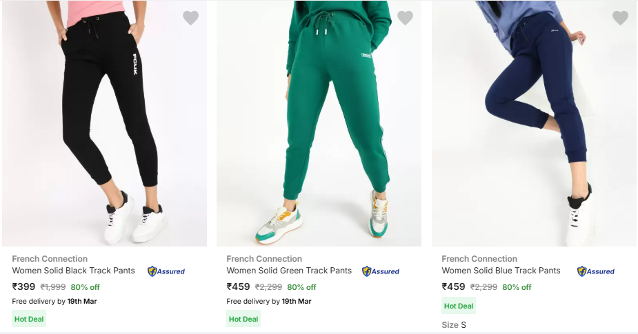 Image of French Connection Women's Track pents Minimum 80% Discount