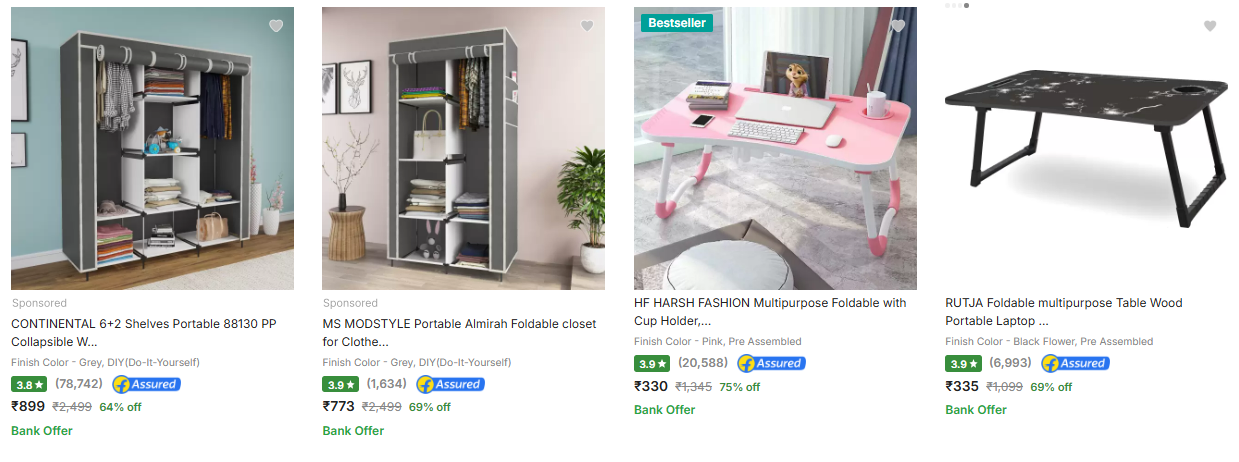 Image of Furniture UNDER @₹999