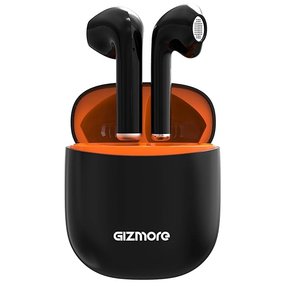 Image of GIZMORE 801 Air Massive Playback Upto 25 Hr, Voice Assistant & Type C Fast Charge Bluetooth Headset