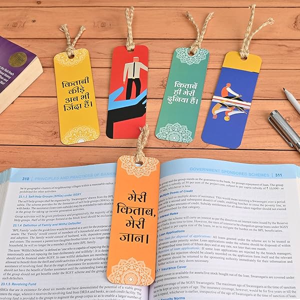 Image of GKD Bookmarks Set of 5 Colorful Quote Bookmarks 