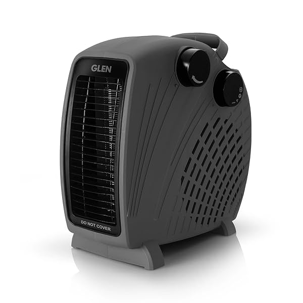 Image of GLEN Electric Fan Room Heater with 2 Heat Settings - HA7020FH Black