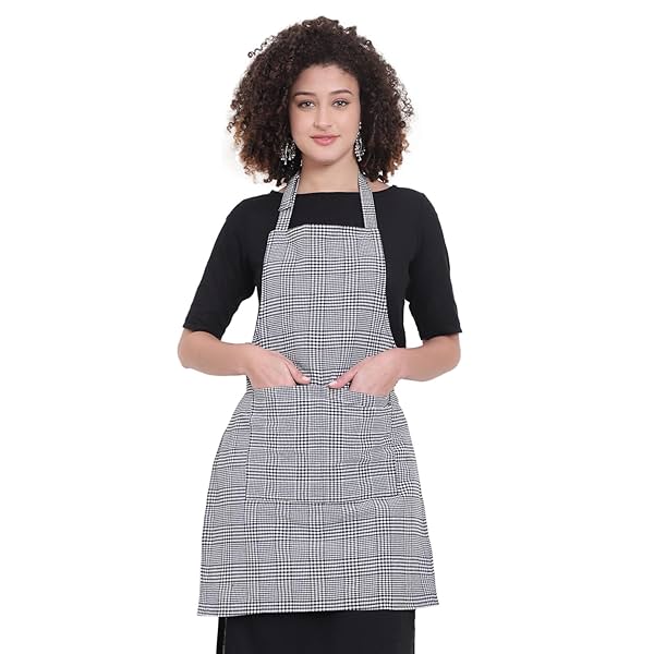 Image of GLUN Kitchen Cooking Apron Small Checkered