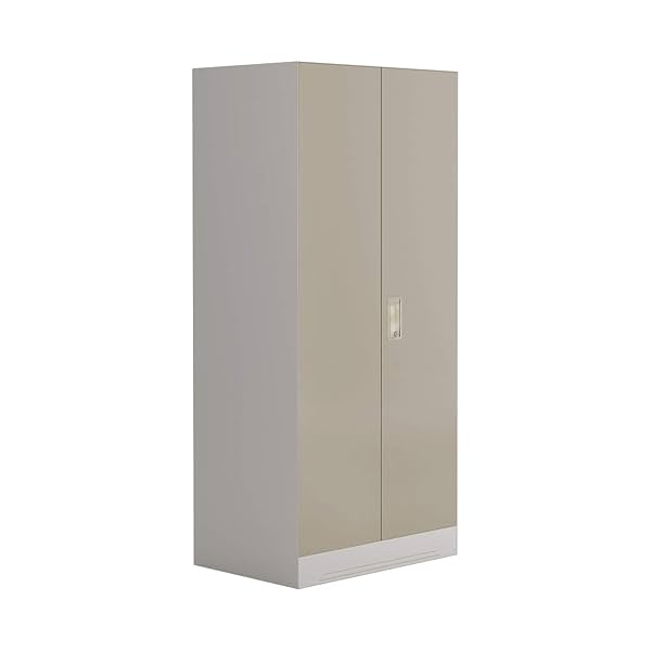 Image of GODREJ INTERIO Almirah Slimline 2-Door Steel Almirah, Cupboard for Clothes (Royal Ivory),