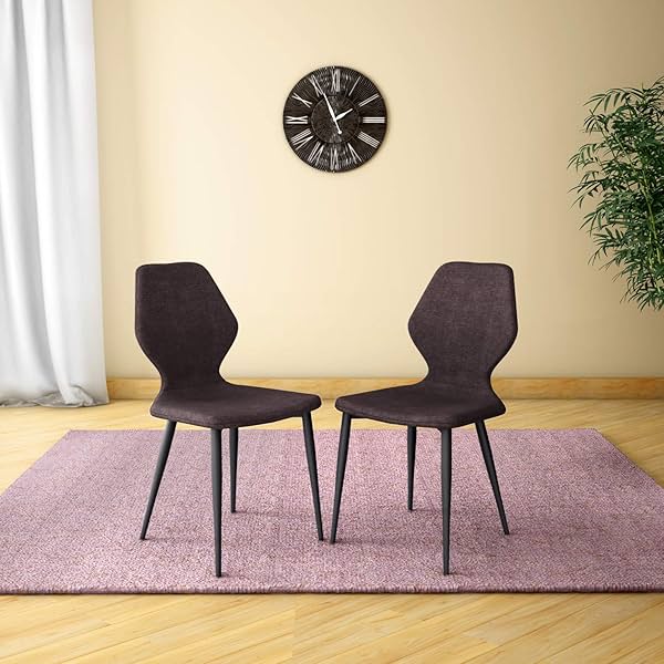 Image of GODREJ INTERIO Dining Chairs Mulberry Fabric Dining Chair (Set of 2