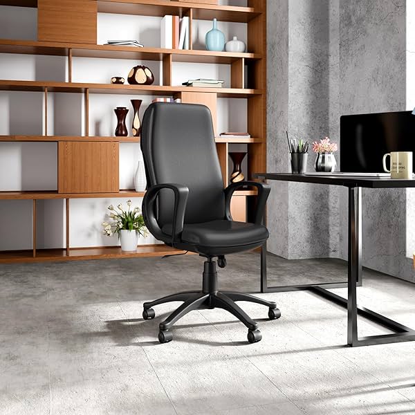 Image of GODREJ INTERIO Pride Premium Leatherette High Back Executive Ergonomic Chair