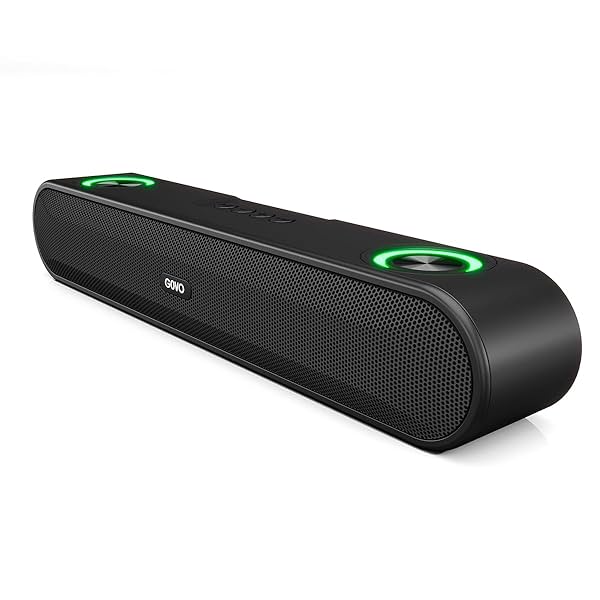 Image of GOVO Gosurround 220 16W Bluetooth Sound Bar, 2000 Mah Battery, 2.0 Channel with 52Mm Drivers.