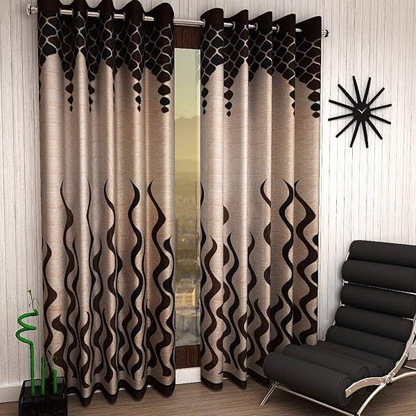 Image of Galaxy Home Decor Modern Curtains for Door 7 Feet