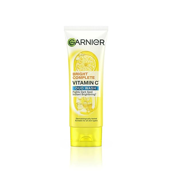 Image of Garnier Bright Complete BRIGHTENING DUO ACTION Face Wash, 100g