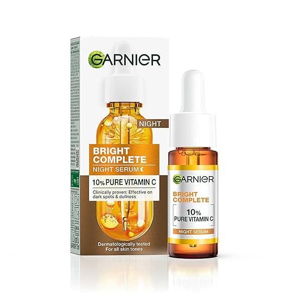 Image of Garnier Bright Complete Night Vitamin C Serum 15ml