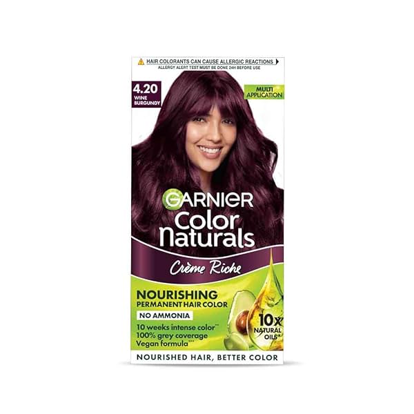 Image of Garnier, Hair Colouring Creme, Long-lasting Colour