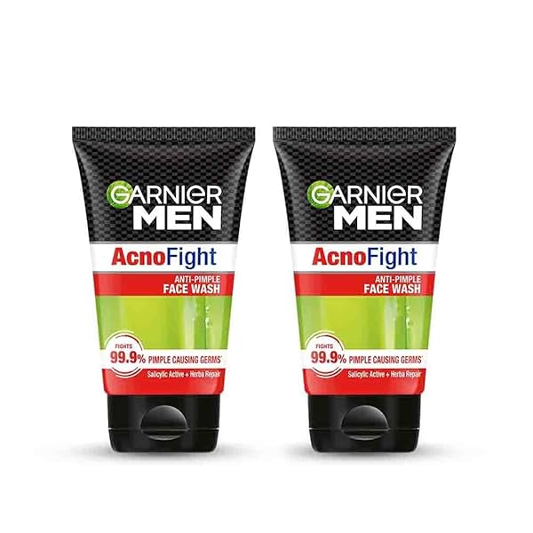 Image of Garnier Men AcnoFight Anti-Pimple Face Wash 100g * Pack of 2