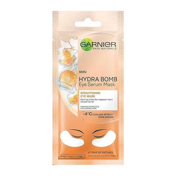 Image of Garnier Skin Naturals, Eye Mask, Hydrating & Revitalising, Hydra Bomb Eye Serum Mask